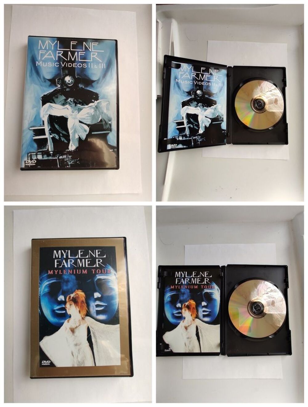 2 DVDs Myl&egrave;ne Farmer Myl&egrave;nium Tour et Musique vid&eacute;o 2&amp;3 DVD et blu-ray