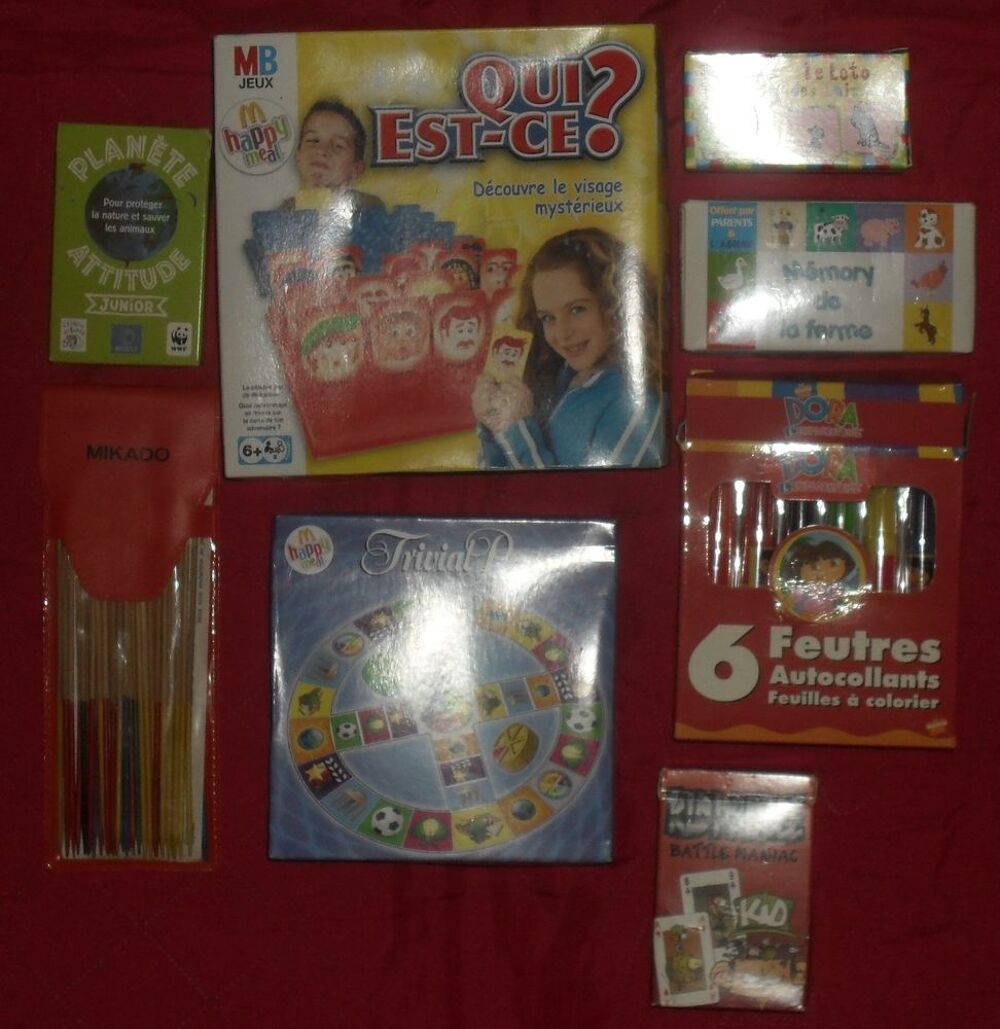 Lot de 8 Jeux complets et Neufs pour Enfants Jeux / jouets