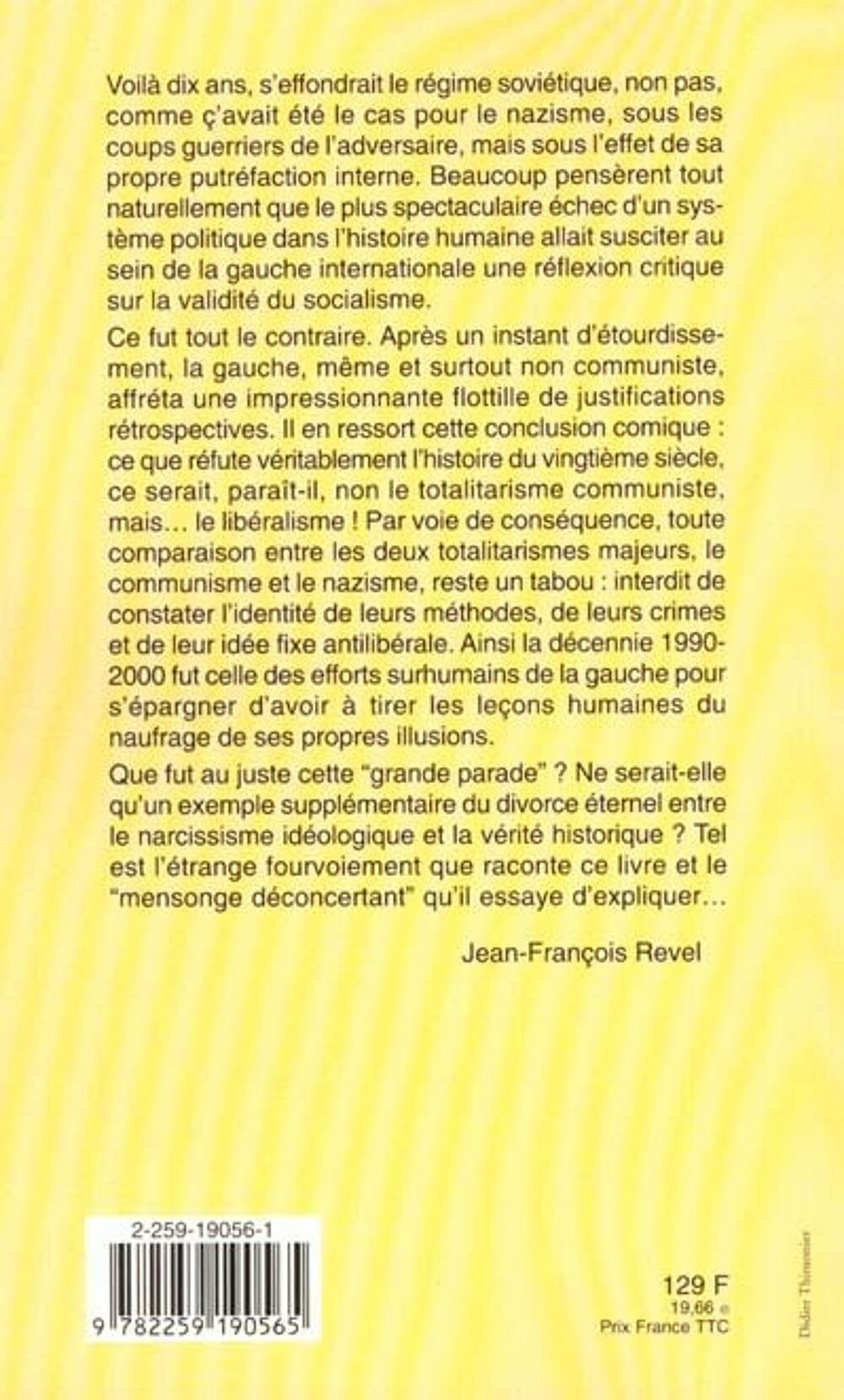 La grande parade jean Francois REVEL Livres et BD