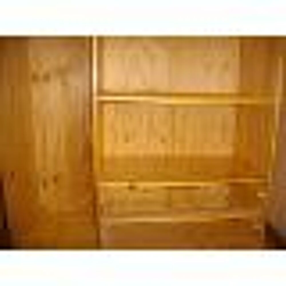 lit 1 Personne (90x200cm) + armoire en Pin Massif Meubles