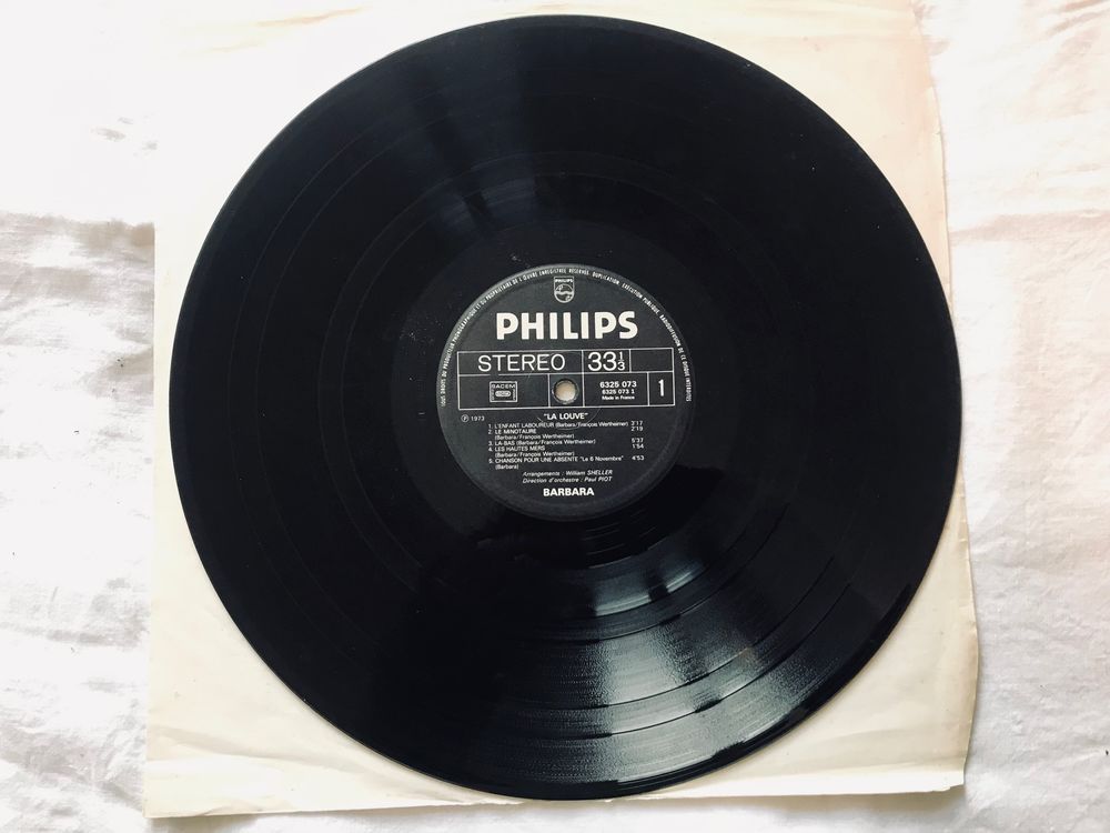 Vinyle 33 tours Barbara " La louve " CD et vinyles