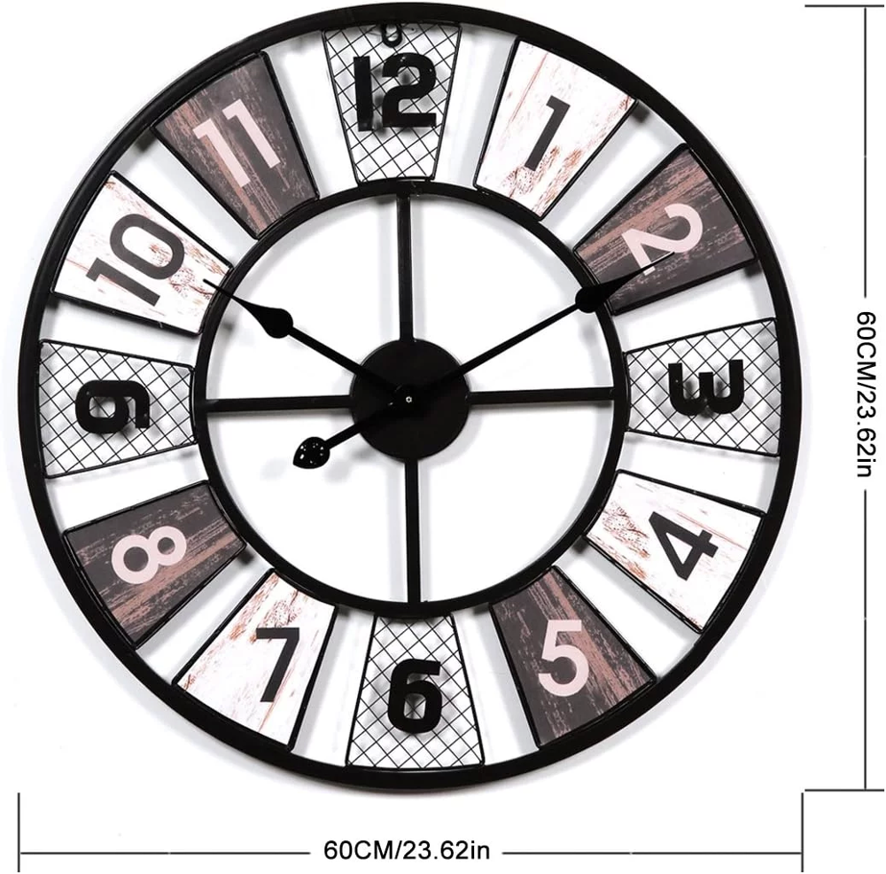 Horloge Murale Vintage 60 cm D�coration