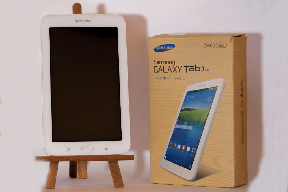 Tablette SAMSUNG Galaxy TAB3 lite 7.0&quot; occasion Blanche 8Go Tlphones et tablettes