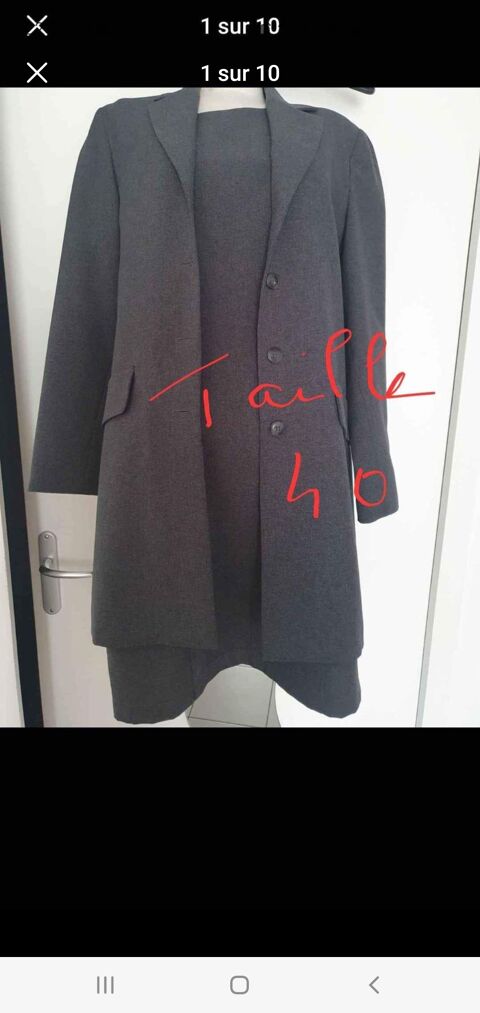 tailleur gris taille 40 très bon état 35 Bron (69)