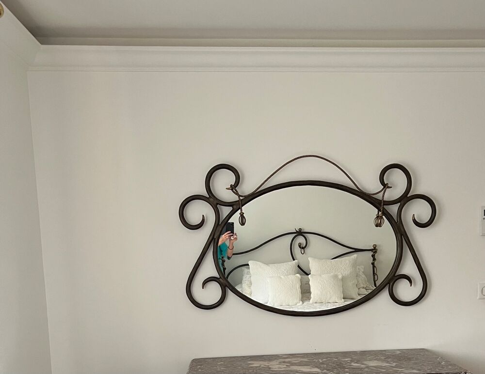 Beau Miroir Galante de Ligne M&eacute;tal Décoration