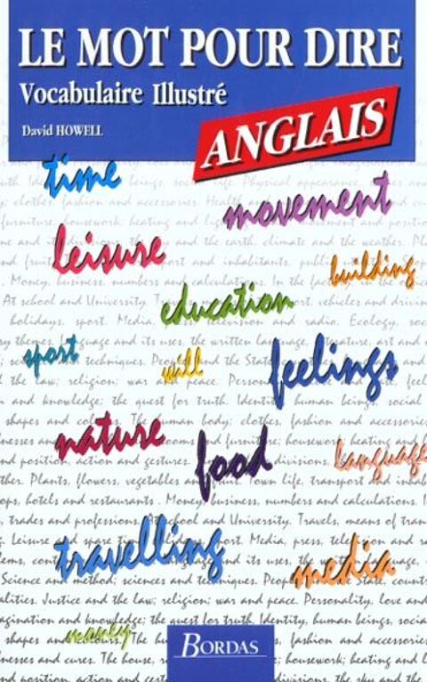 Le mot pour le dire, vocabulaire illustre anglais 2 Combs-la-Ville (77)