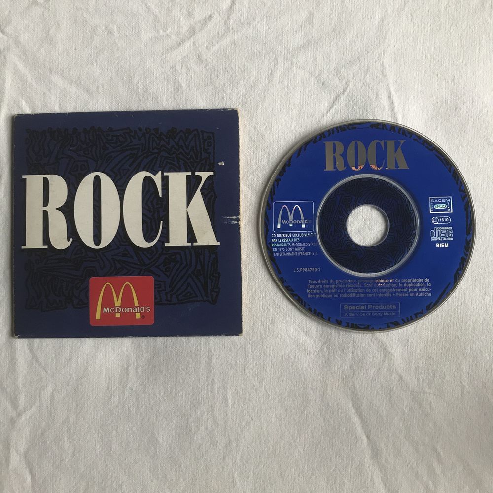 CD Rock Objet Publicitaire McDonald's CD et vinyles