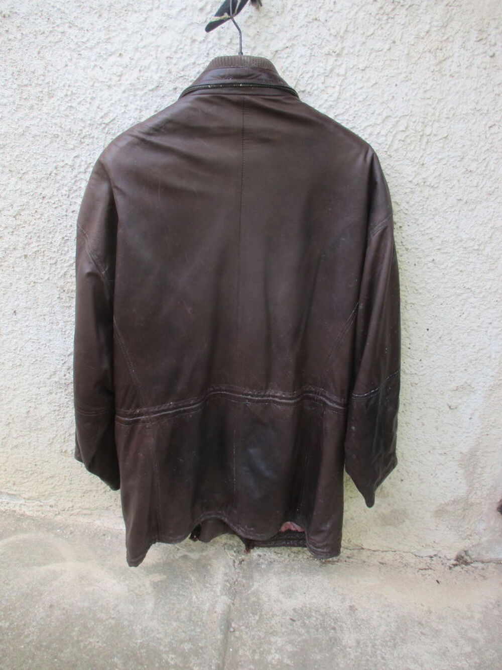 Veste cuir v&eacute;ritable XL Vtements