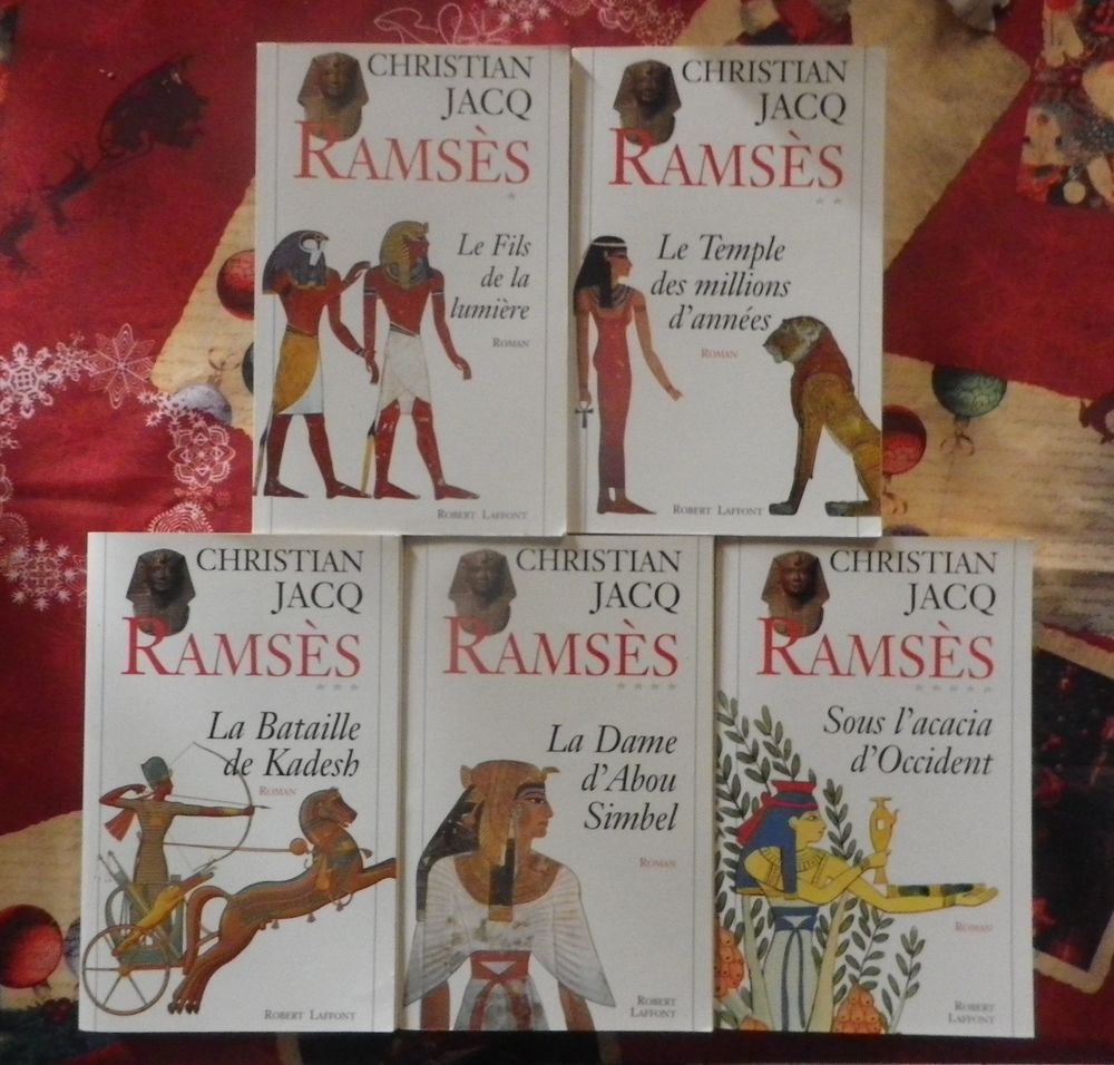 RAMSES T1 &agrave; 5 de Christian JACQ Ed. Robert Laffont Livres et BD