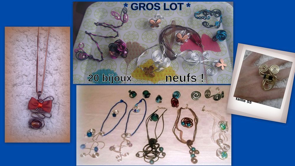 TOUT PETIT PRIX * lot 20 bijoux artisanaux neufs Bijoux et montres
