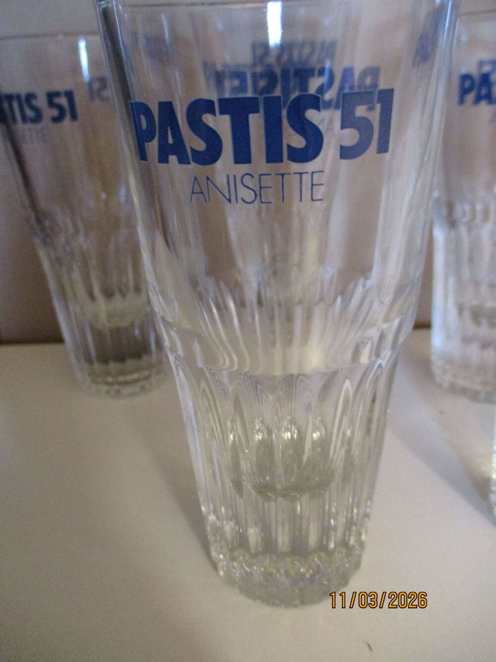 Verres Anisette PASTIS 51 VINTAGE 