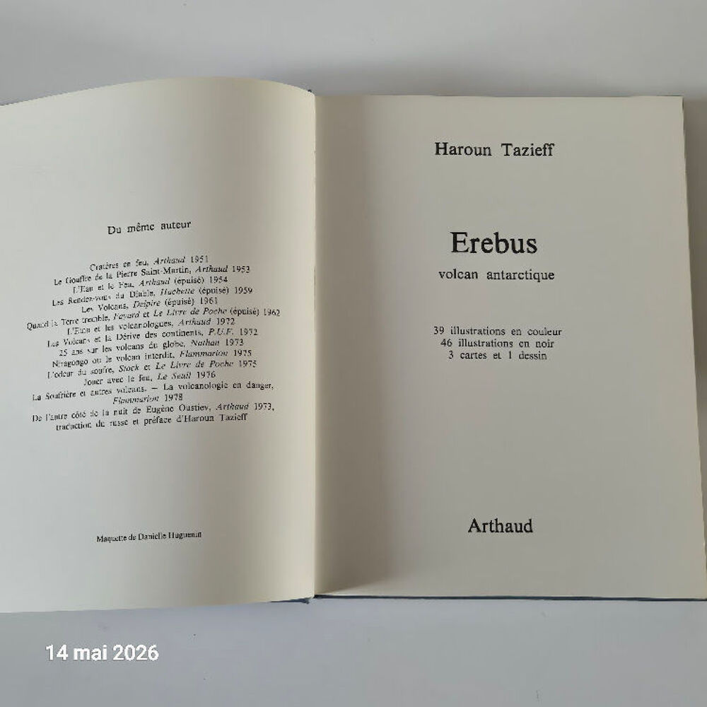 Erebus Volcan antarctique . Tazief, 39 illustrations en coul Livres et BD