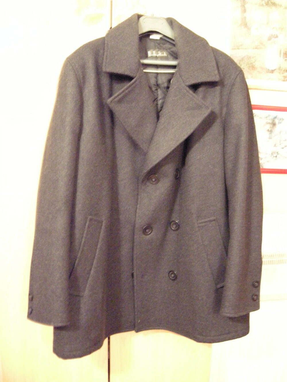 MANTEAU EN PUR LAINE Vêtements
