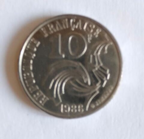 Pièce de 10 francs 1986. 25 Vierzon (18)