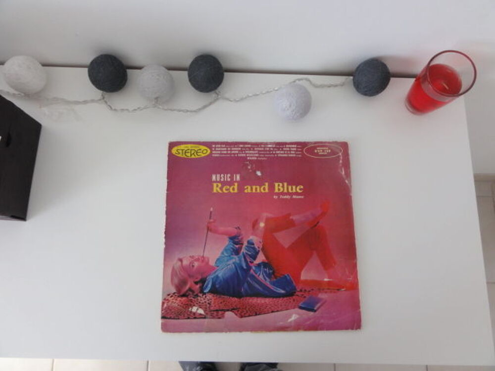 Vintage vinyle Teddy MOORE RED AND BLUE tr&egrave;s ancien 33T &eacute;pai CD et vinyles