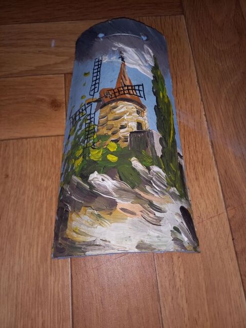 tuile peinte moulin Alphonse Dauder 15 Arth�s (81)