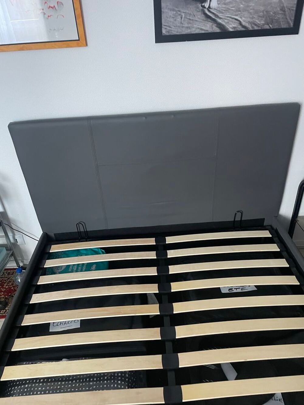 lit coffre 2 places contenance importante Meubles