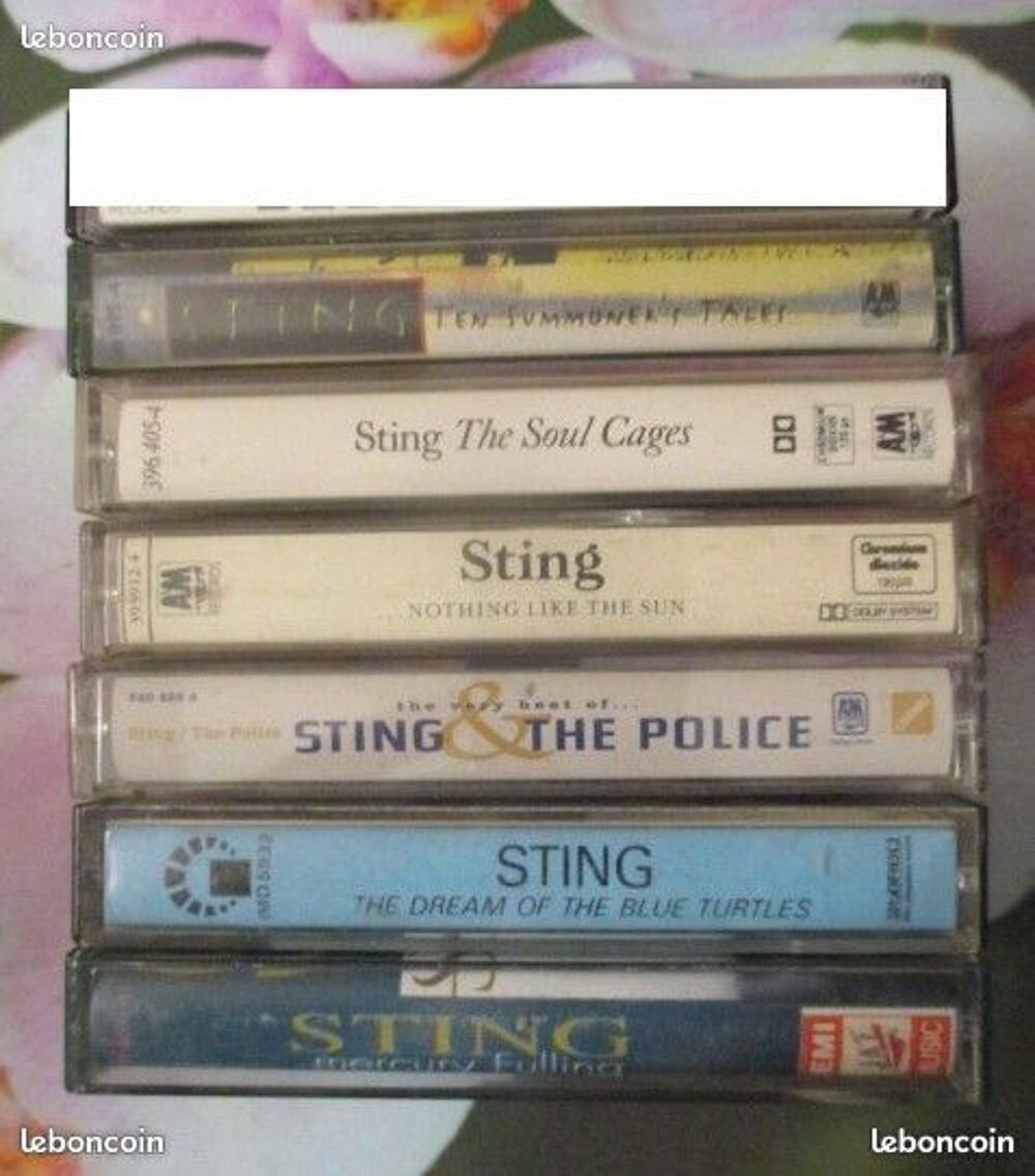 Cassettes audio Sting CD et vinyles