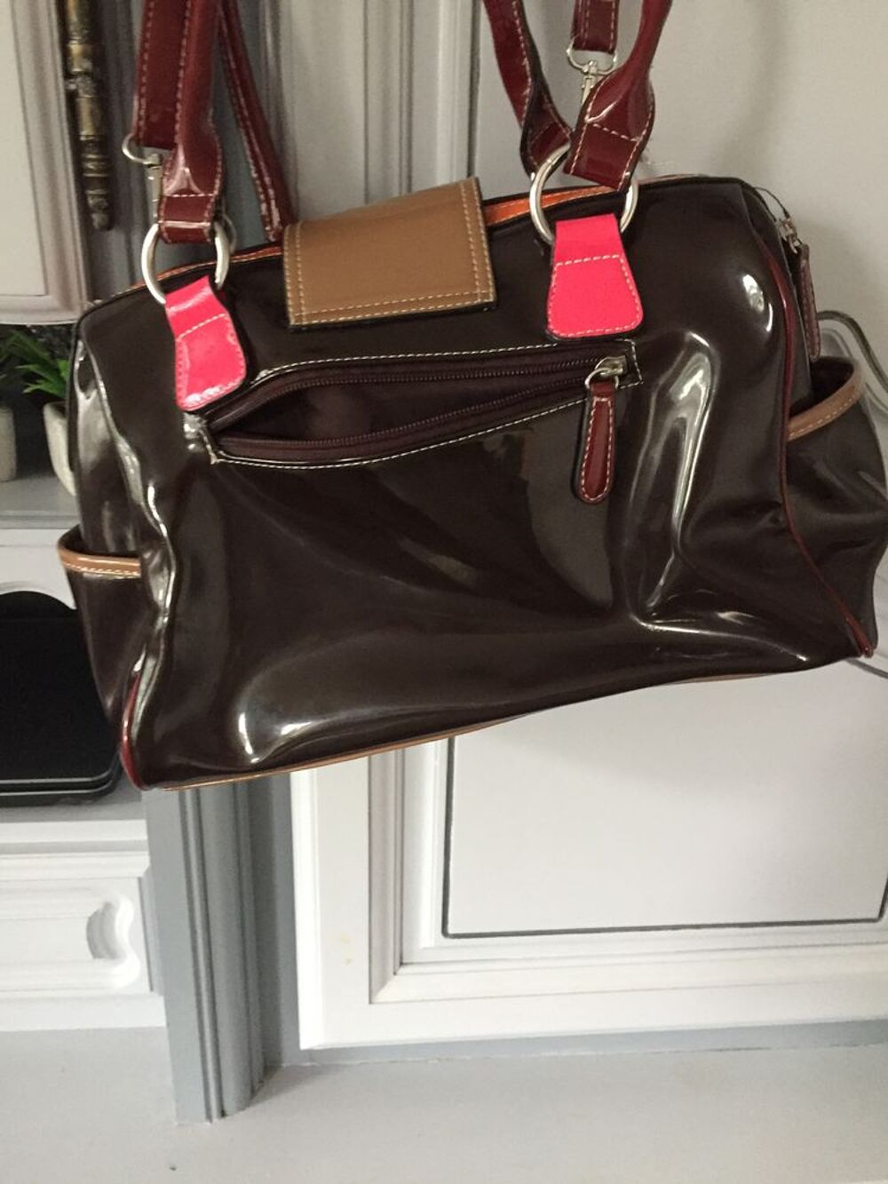 sac main vernis Maroquinerie