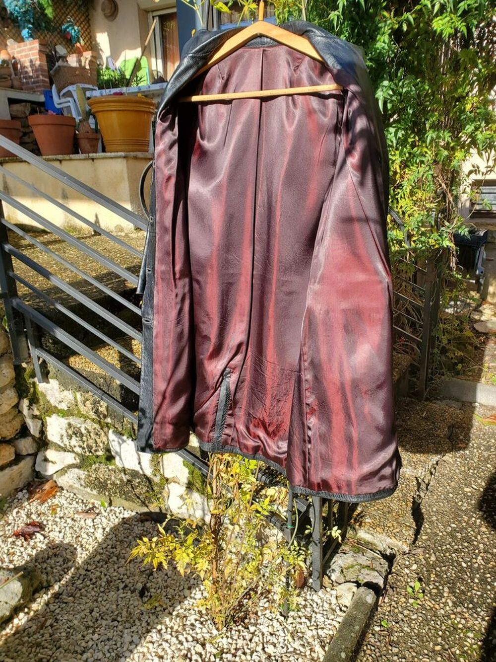 MANTEAU EN CUIR Vêtements