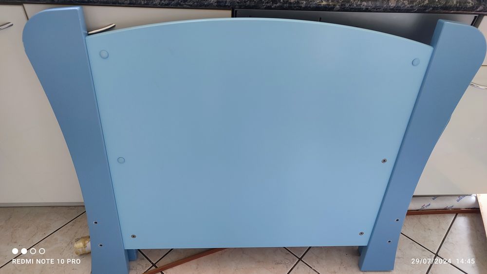 LIT ENFANT LAQUE + SOMMIER A ROULETTE + MATELAS EVOLUTIF Mobilier enfants
