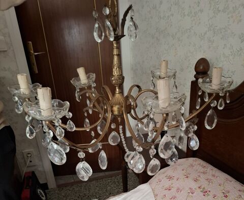 Lustre bronze � pampilles 75 Narbonne (11)