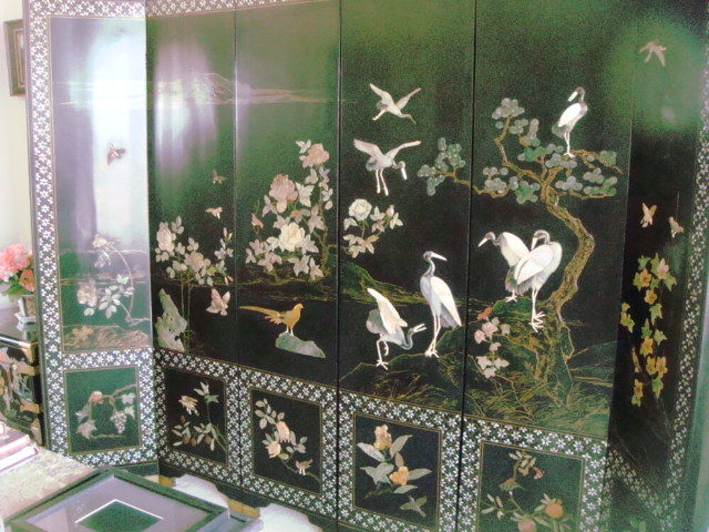 Paravent chinois antique Décoration