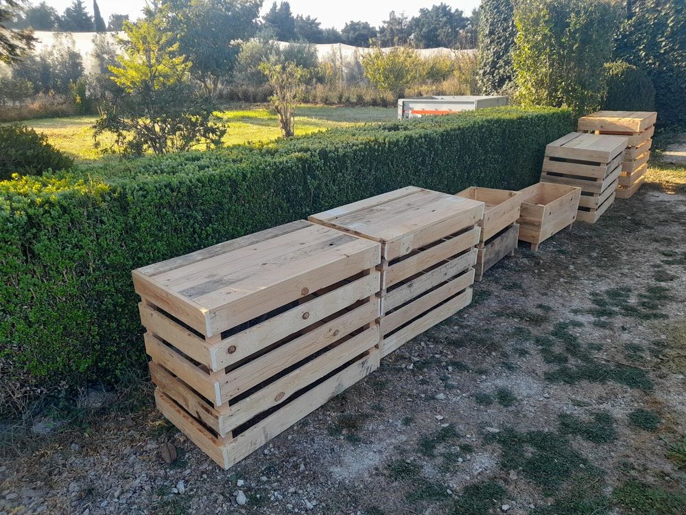 Caches clim en bois recycl&eacute; Jardin