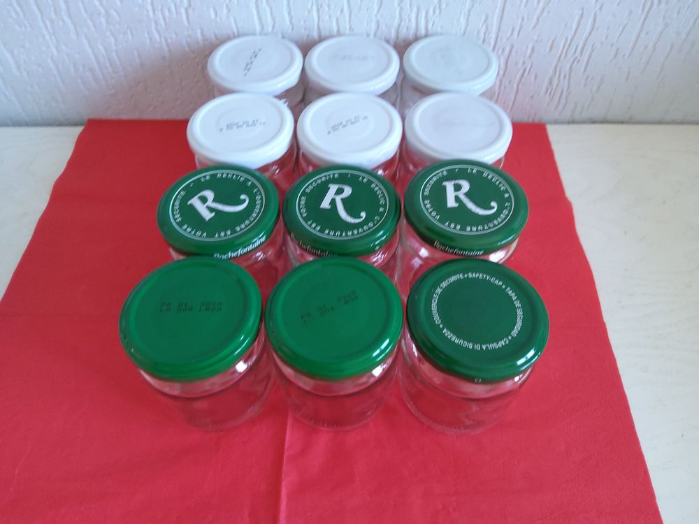 12 PETITS POTS en verre Electroménager