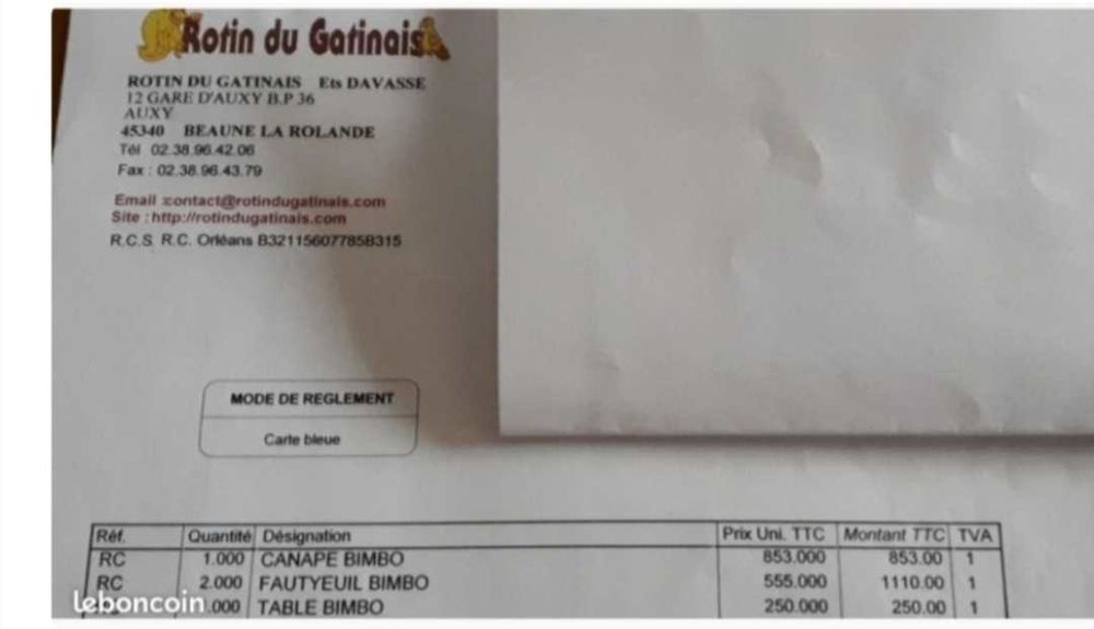 Canap&eacute; et 2 fauteuils en rotin - LE ROTIN DU GATINAIS Meubles