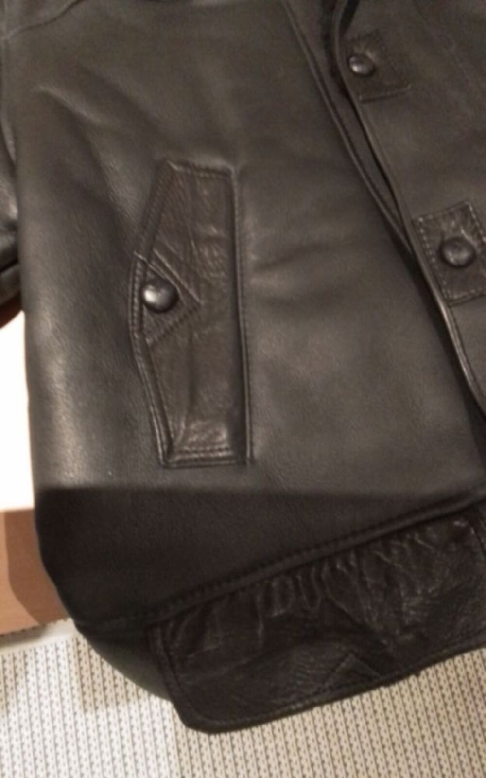 Veste agneau glac&eacute; retourn&eacute; Vêtements