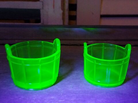 Deux Ramequins Forme Bassine Verre Ouraline Vallerysthal 35 Loches (37)