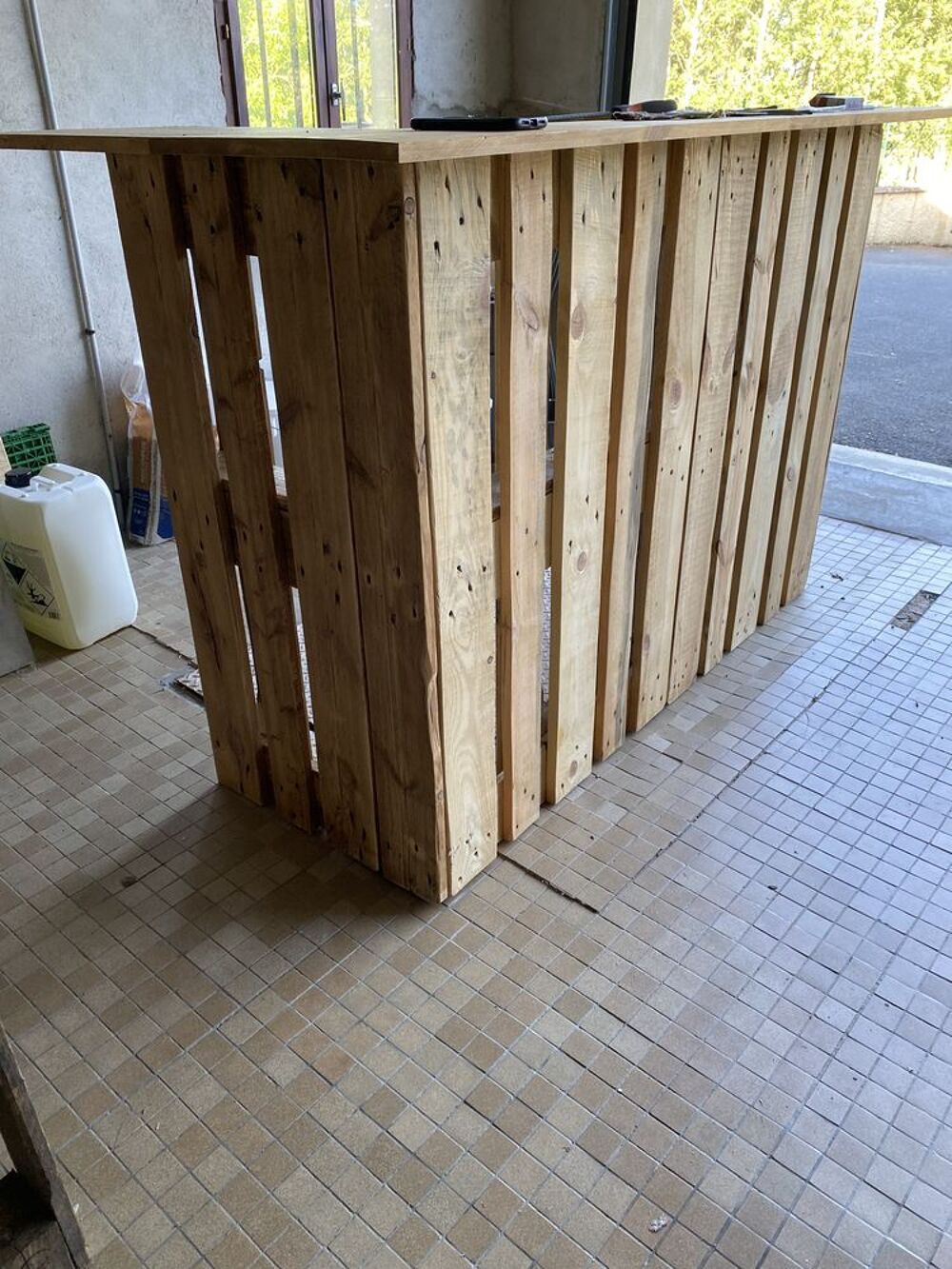 bar en palettes Meubles