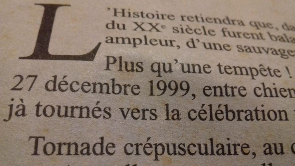 Journaux Sud Ouest &eacute;v&egrave;nements 1989 et 1999 