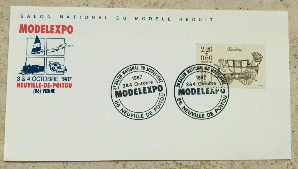 CARTE MODELEXPO NEUVILLE-DE-POITOU 3 et 4 Octobre 1987 