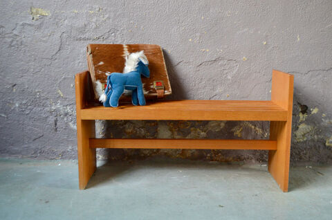 Petit banc enfant modulable �tag�re vintage scandinave 115 Wintzenheim (68)