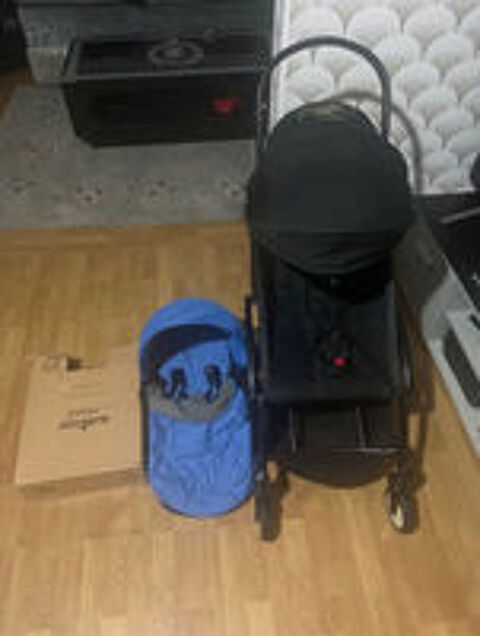   Poussette Complte BABYZEN YOYO2 - Comprend YOYO Pack nouveau-n 0+ (bleu), Cadre (noir) & Pack couleur 6+ (noir) - Pour les Enfants jusqu'   22 kg 