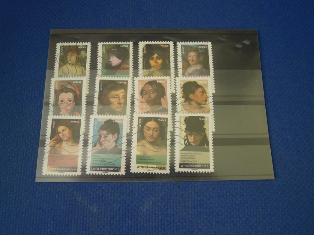 LOT 8-9 TIMBRES FRANCE OBLITERES 