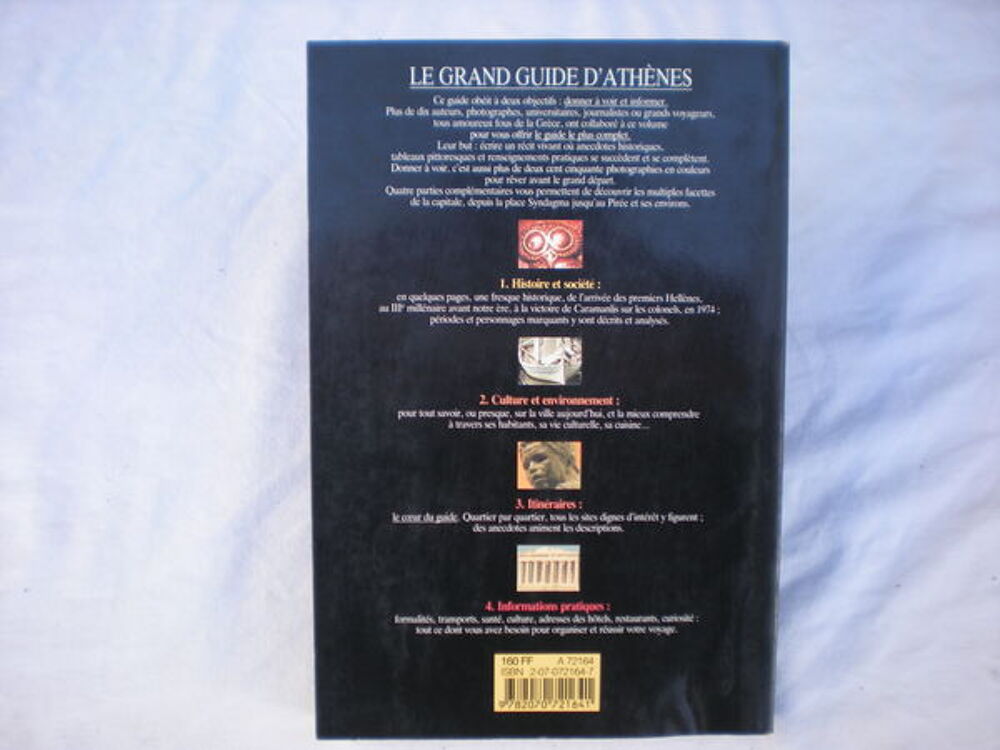le grand guide d'ath&egrave;nes Livres et BD