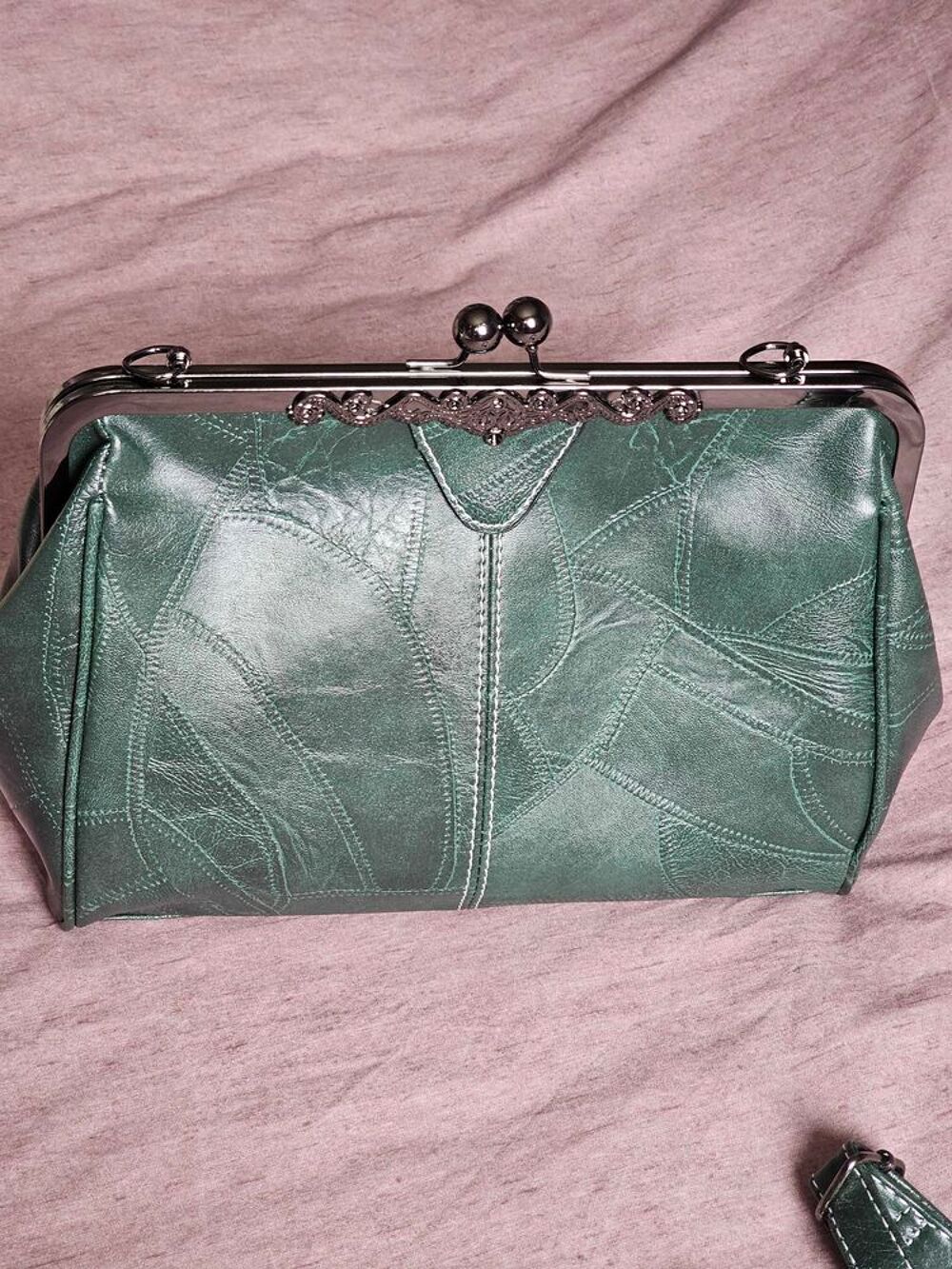 sac &agrave; main vert Neuve Maroquinerie