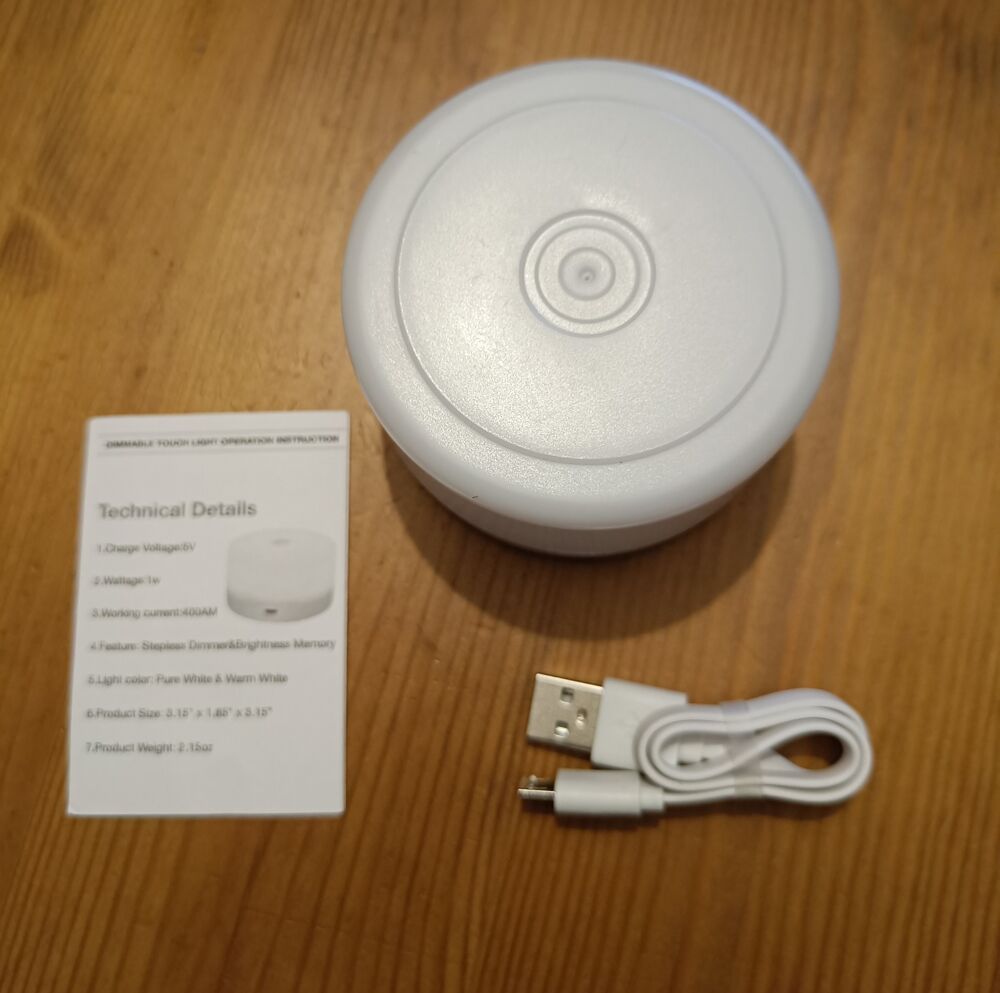 Lampe tactile lumi&egrave;re blanche chaude Décoration