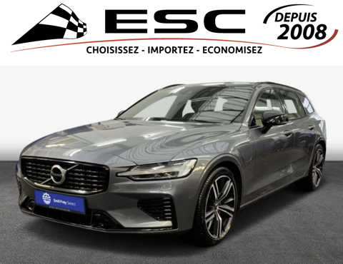 Volvo V60 T6 AWD Recharge 253 ch + 87 ch Geartronic 8 R-Design 2020 occasion Lille 59000