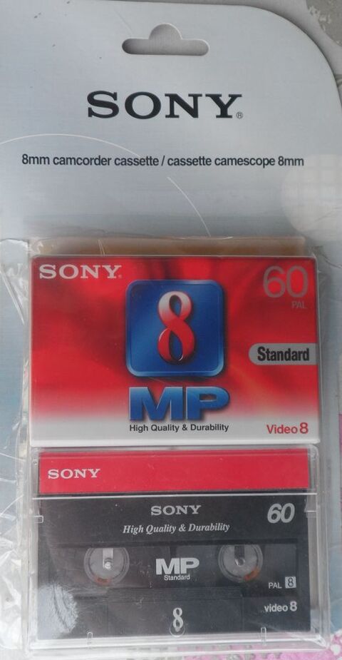2 cassettes caméscope 8 mm neuves
Ce sont des objets neufs 10 Castries (34)