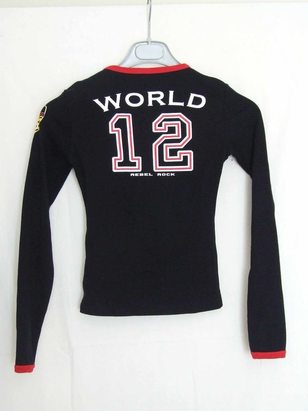 Tee-shirt manches longues col rond JENNYFER Noir 14&nbsp;ans TBE Vêtements enfants