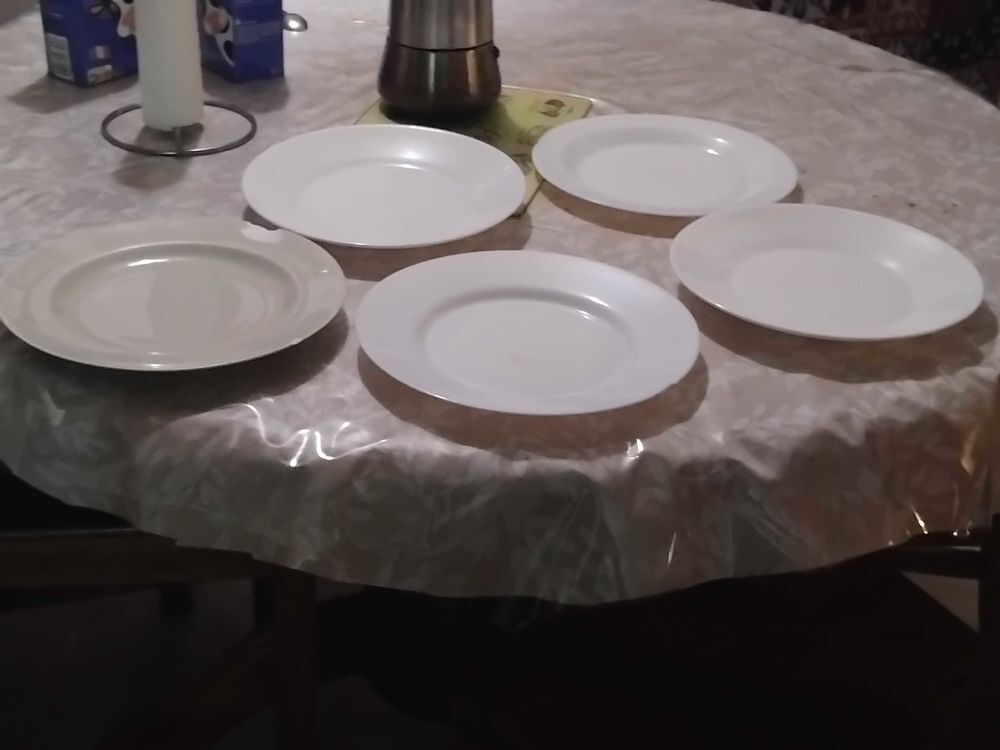 lot de 5 assiettes plates Décoration