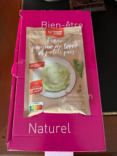 Lot de 20 sachets de pur�e de pomme de terre petits pois 30 La Roquebrussanne (83)