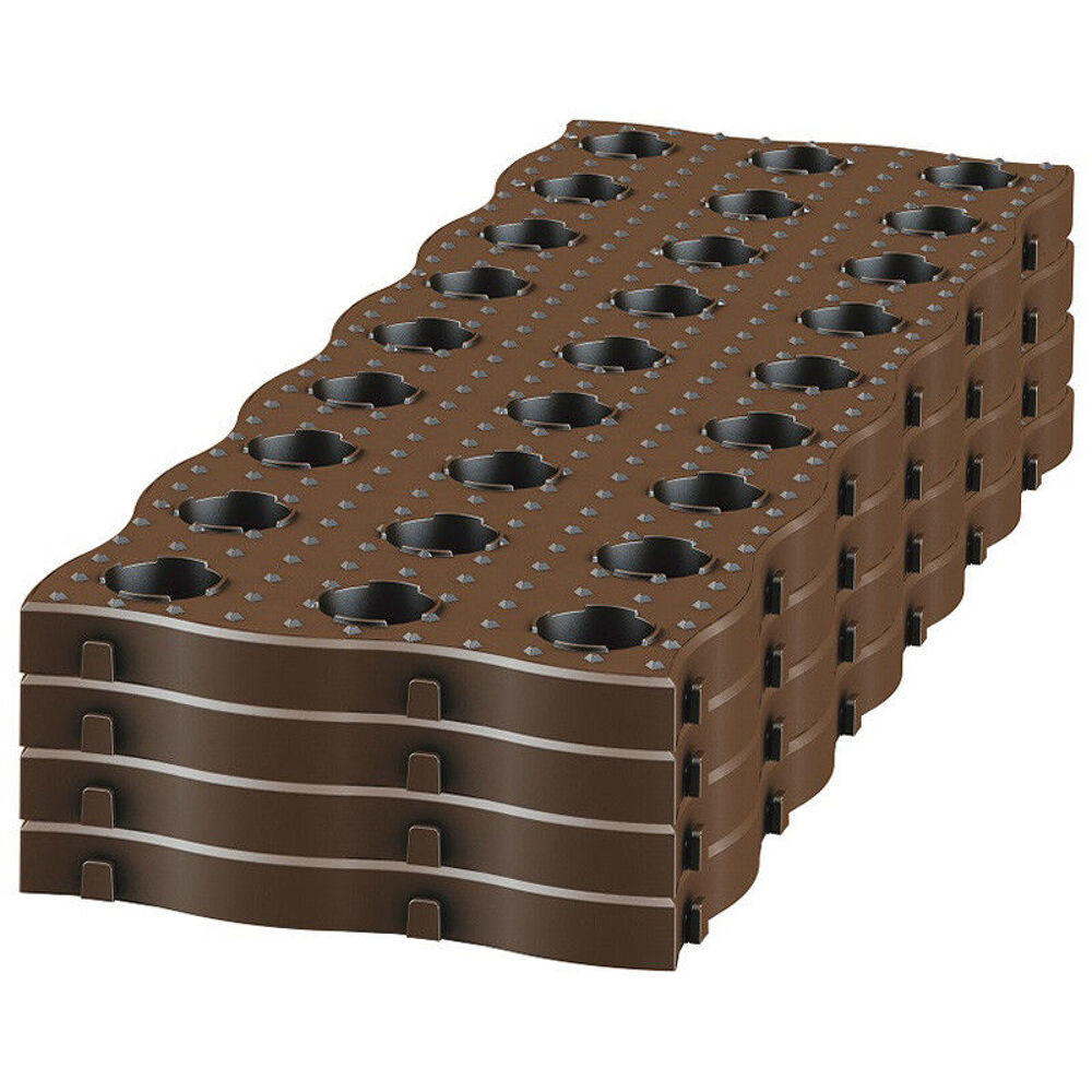 Lot 10 dalles de potager clipsables en polypropyl&egrave;ne Jardin