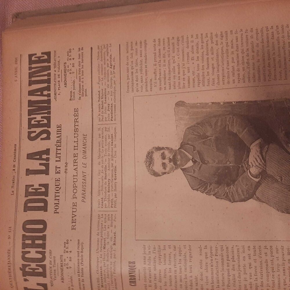Journal ancien rare. 