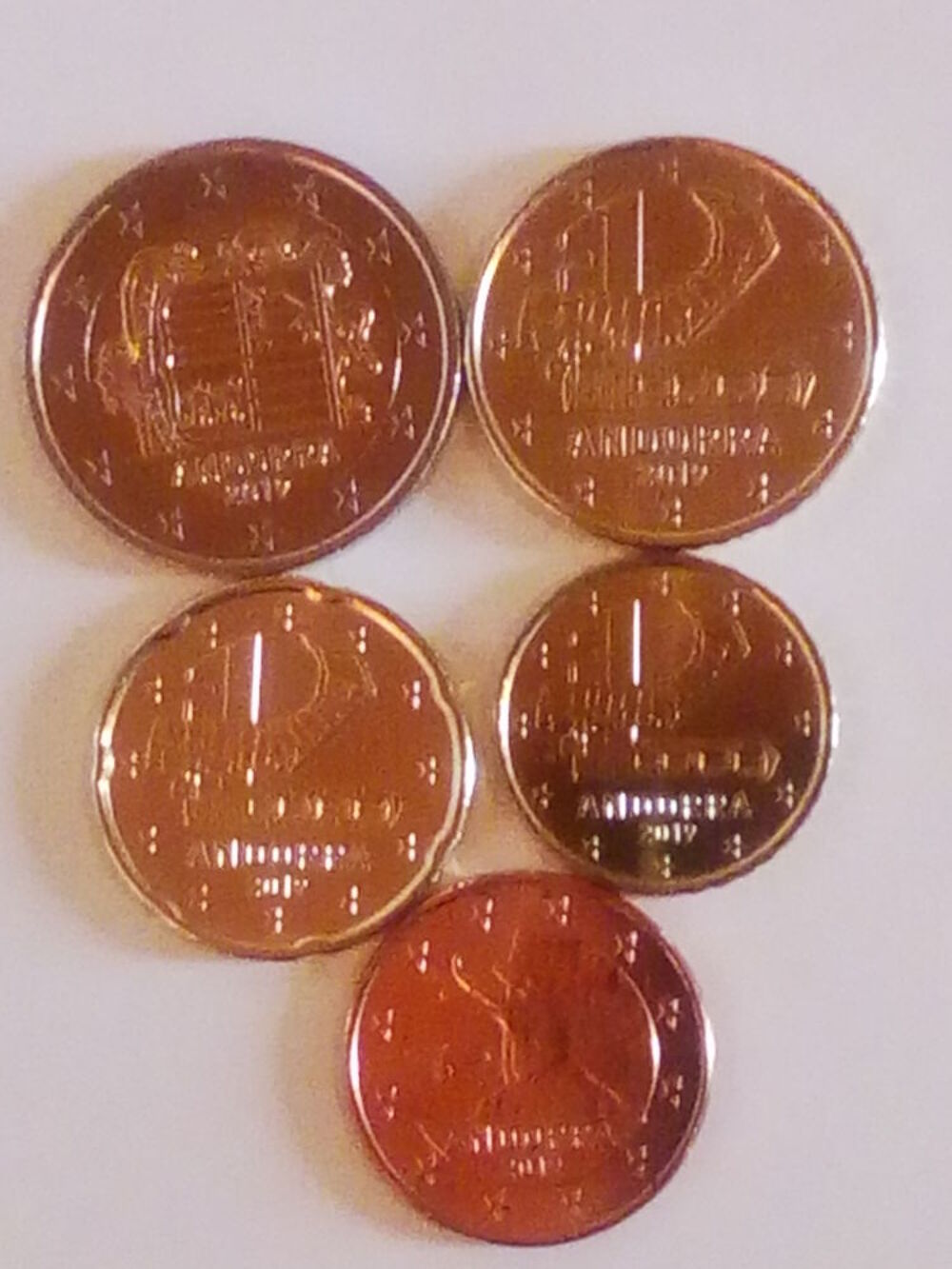 pi&egrave;ces Euro Andorre 