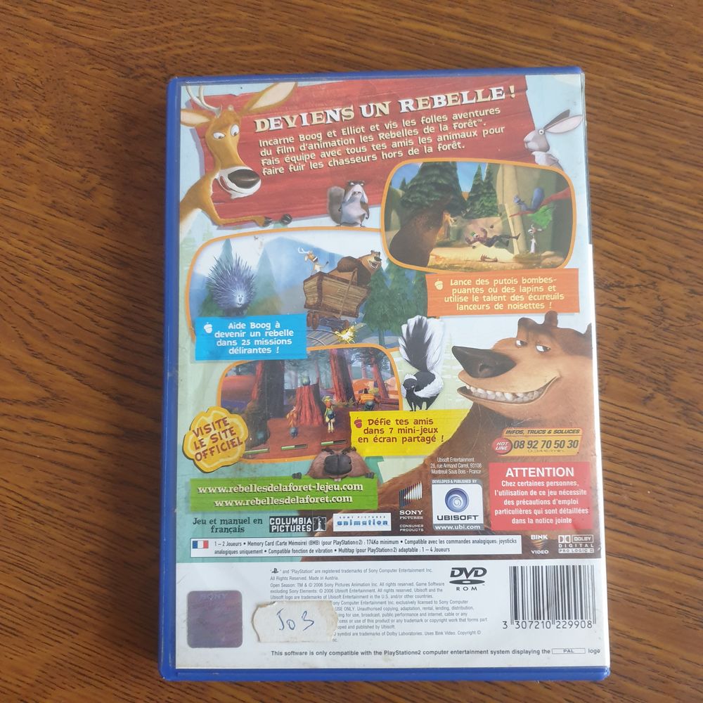 Les rebelles de la foret sur PS2
Consoles et jeux vid�os